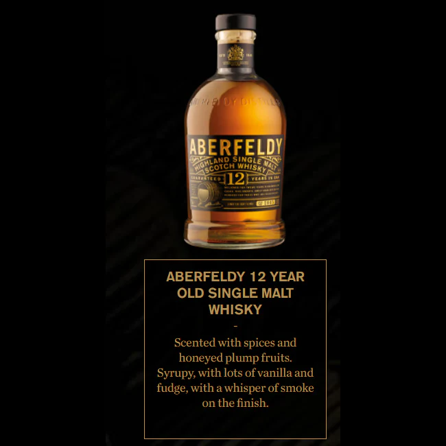 Aberfeldy 12 Year Old Highland Single Malt Scotch Whisky ABV 40% 700ml