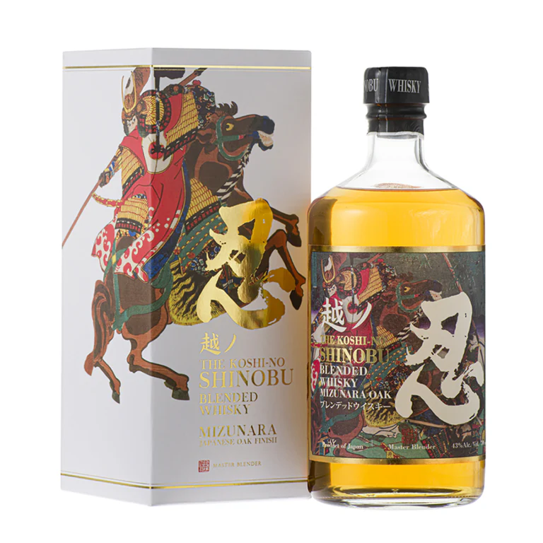 Shinobu Blended Whisky Mizunara Oak Finish ABV 43% 70cl With Gift Box