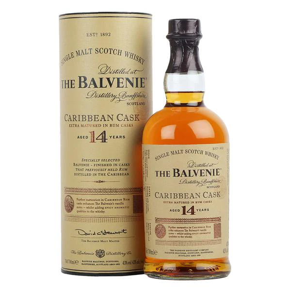 Balvenie 14 Years Caribbean Cask Scotch Whisky 43% 70cl With Gift Box