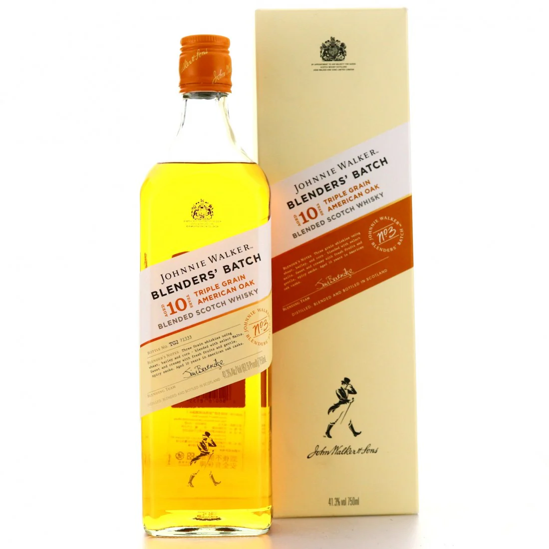 Johnnie Walker Blenders Batch 10 Years Old Triple Grain American Oak Blended Scotch Whisky 75cl