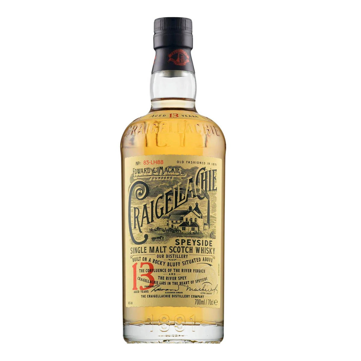 Craigellachie 13 Year Speyside Single Malt Scotch Whisky 700ml ABV 46%