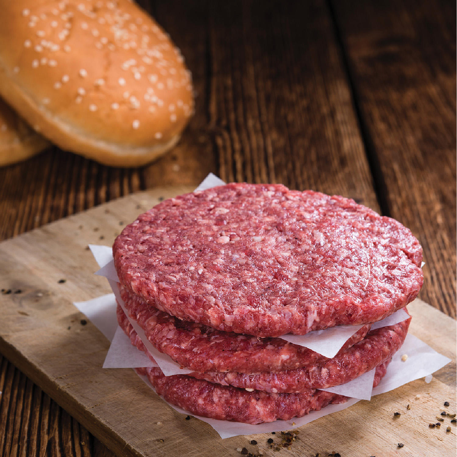 Grizzly Ridge 85/15 Premium Ground Bison Patties, Frozen, 1/3 lb., 12 ct.