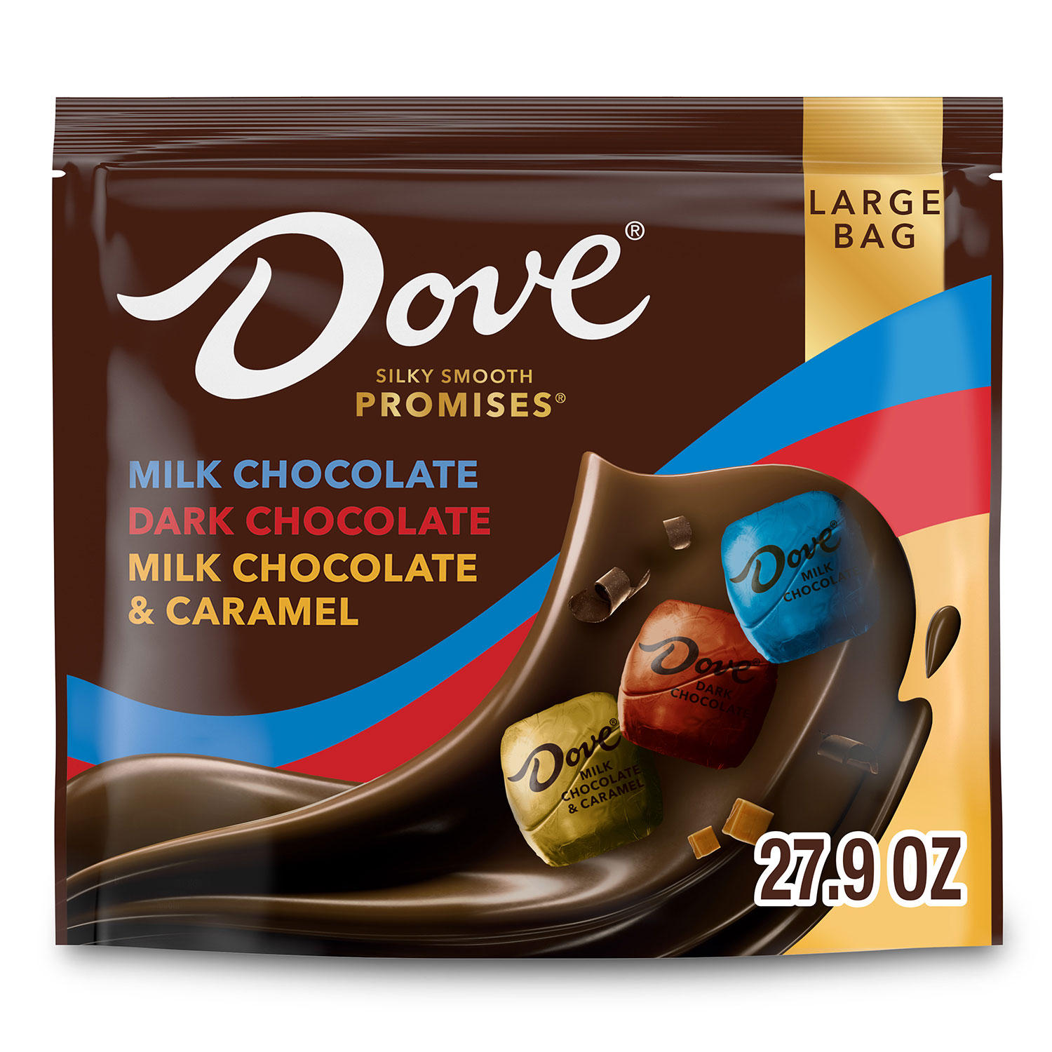 Dove Promises Milk & Dark Chocolate Christmas Candy, Variety Pack, 98 pcs.