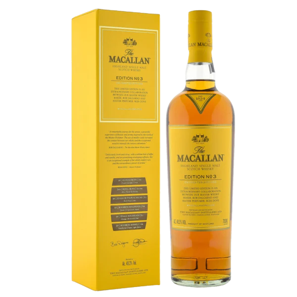 Macallan Edition No. 3 with Free Jim Murray Whisky Bible 2019 ABV 48.3% 70cl with Gift Box