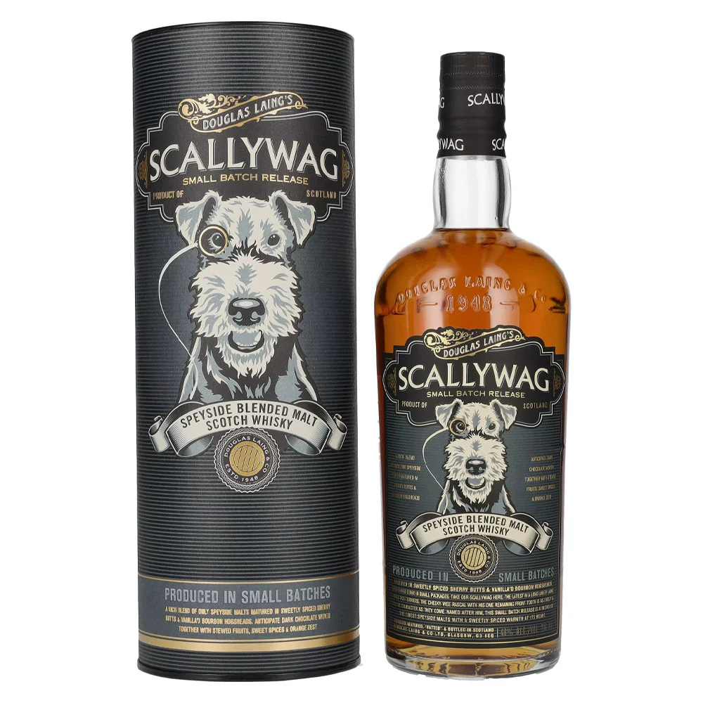 Douglas Laing's Scallywag Speyside Blended Malt Scotch Whisky ABV 46% 70cl With Gift Box