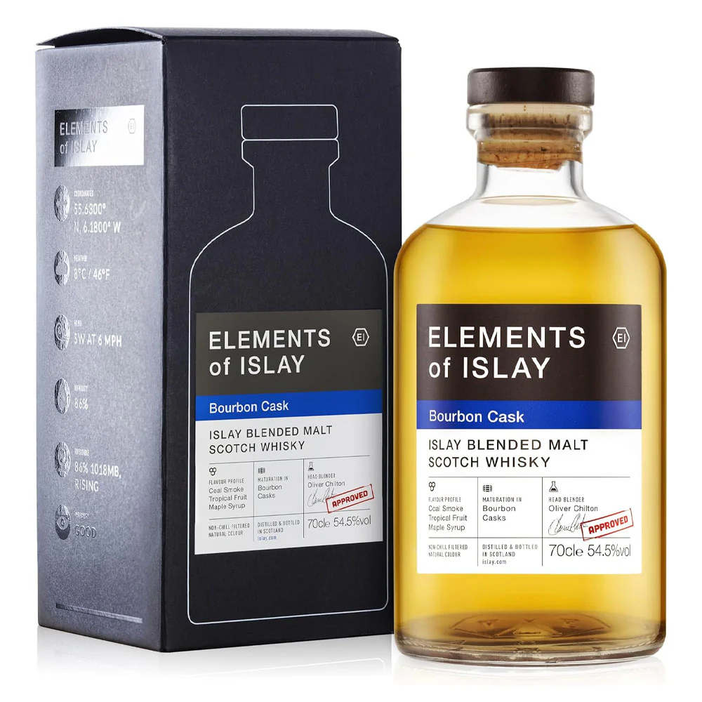 Elements Of Islay Bourbon Cask Blended Malt Scotch Whisky ABV 54.5% 700ml