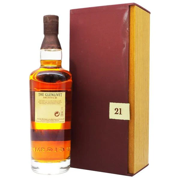 Glenlivet 21 Year Old Single Malt Scotch Whisky ABV 43% 75cl with Gift Box