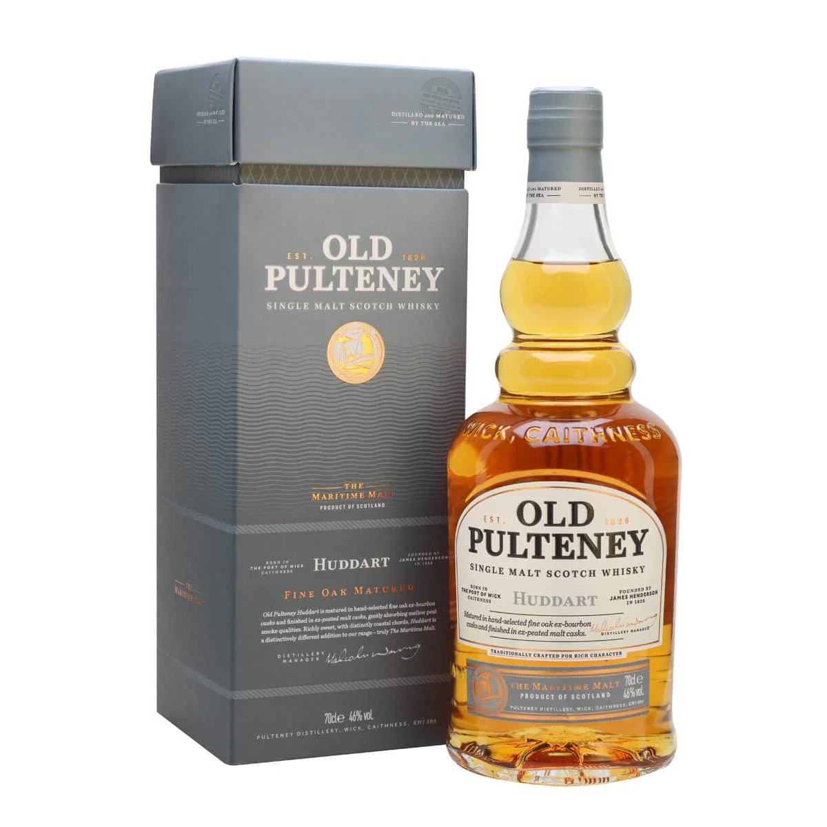 Old Pulteney Huddart Single Malt Scotch Whisky ABV 46% 700ml with Gift Box