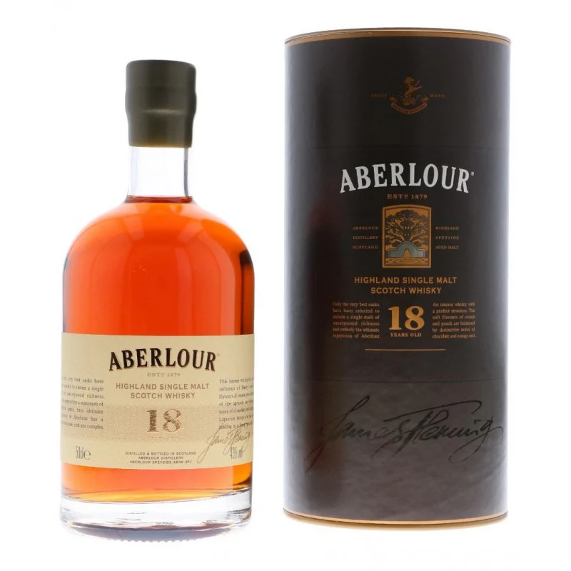 Aberlour 18 Year Old Speyside Single Malt Scotch Whisky ABV 43% 50cl With Gift Box