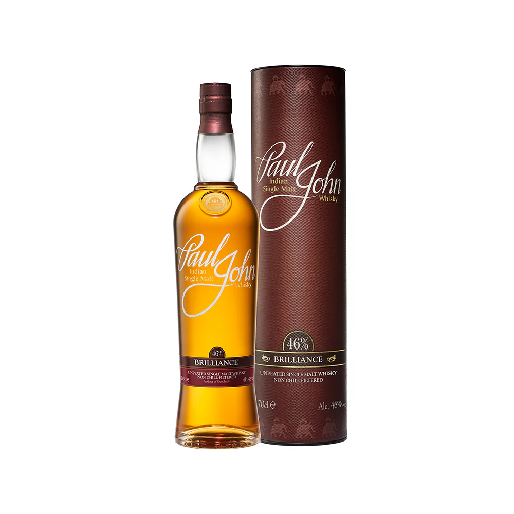 Paul John Brilliance Non-Chilled Filtered Indian Single Malt 700ml ABV 46%