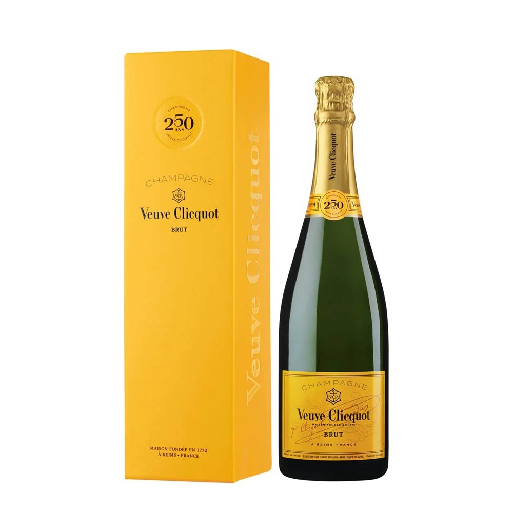 Veuve Clicquot Yellow Label Champagne Brut 750ml x 12 Bottles (Official Agent Stock with Box)