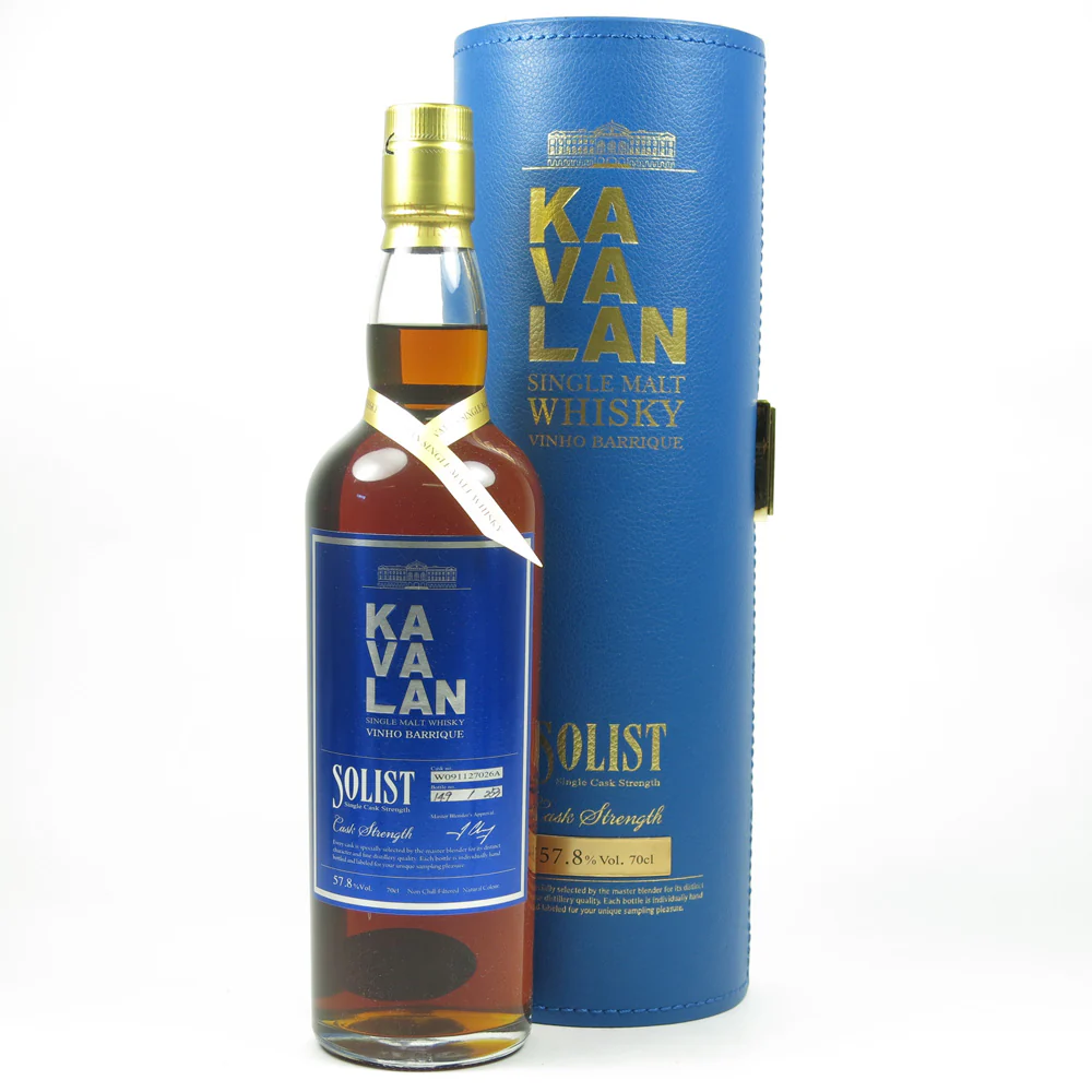 Kavalan Solist Vinho Barrique (Earlier releases) Single Cask Cask Strength (pre 2020) 70cl with Gift Box