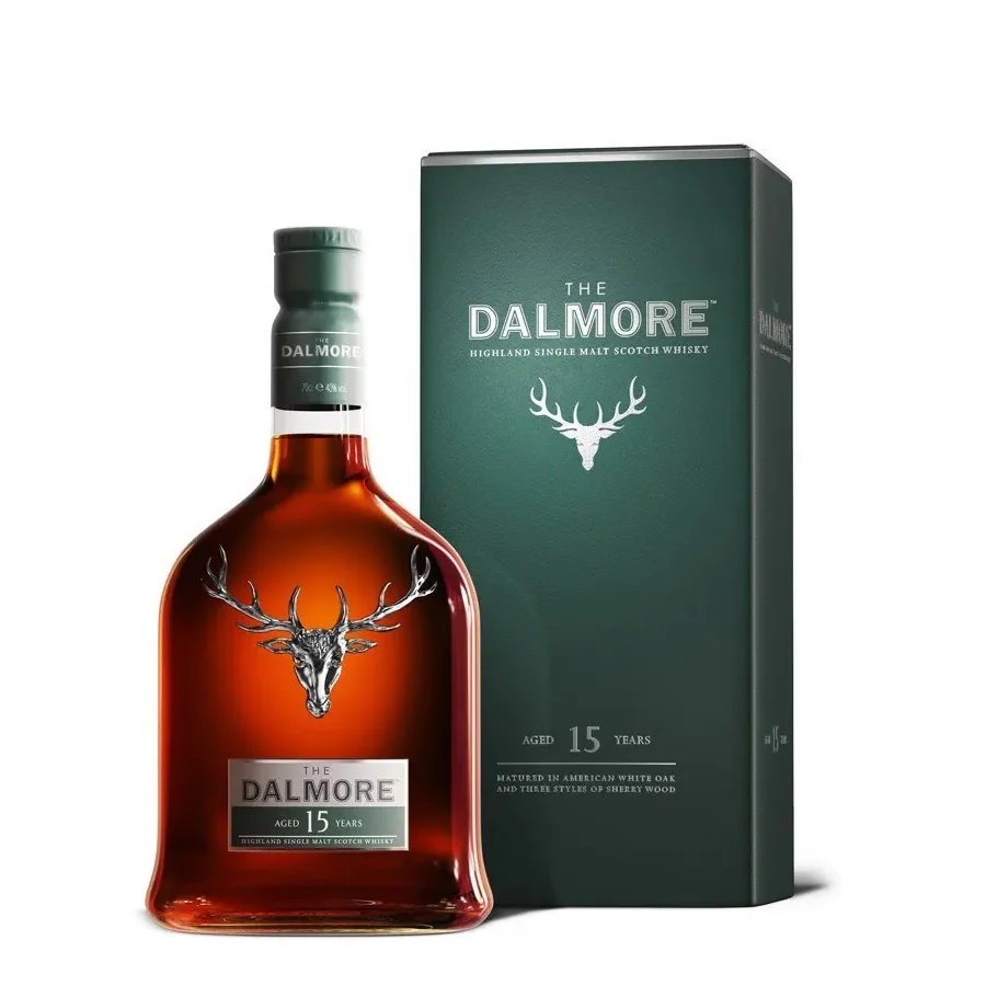 Dalmore 15 Year Old Single Malt Scotch Whisky ABV 40% 1000ml with Gift Box (1L - Box may not in good condition)