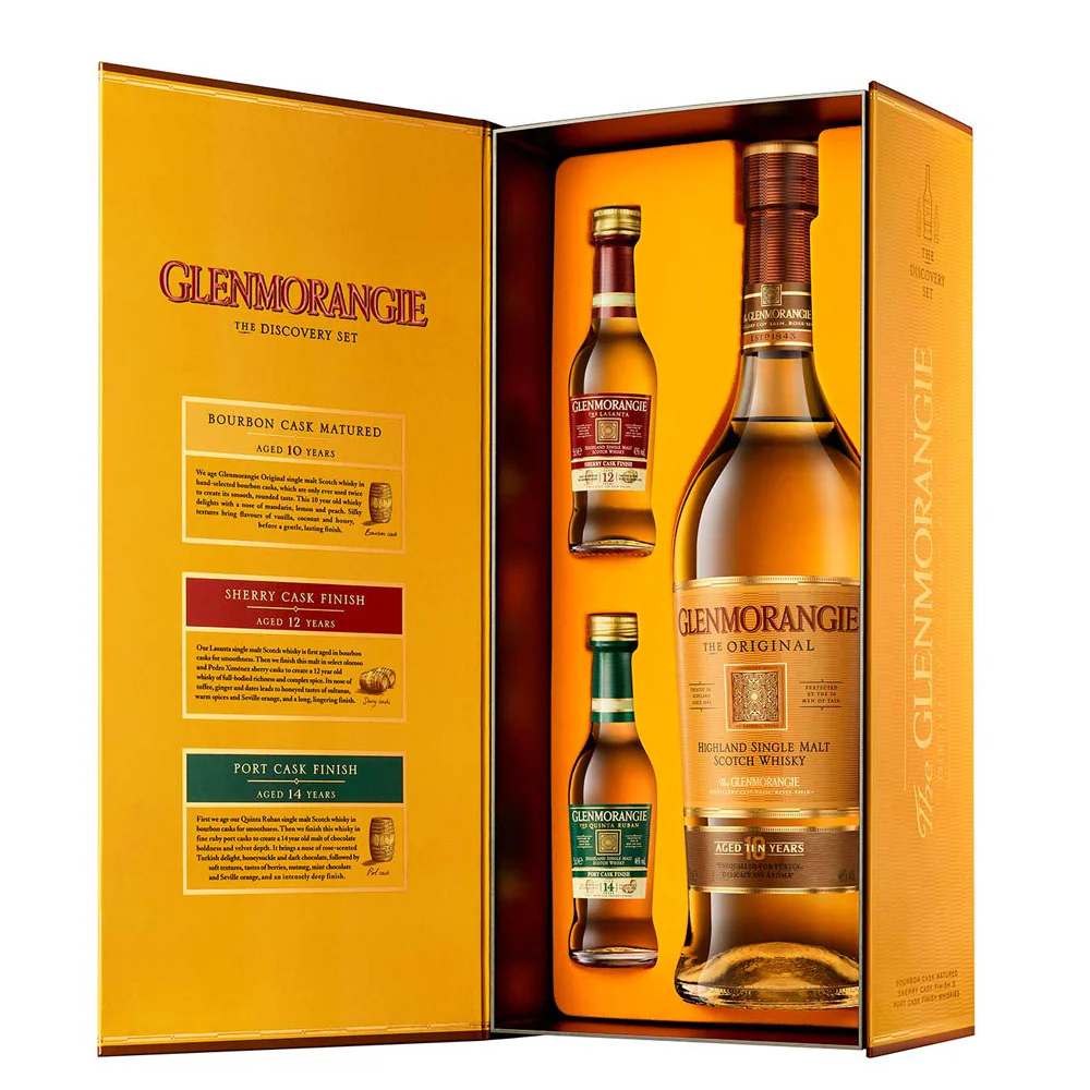 Glenmorangie The Discovery Set 700ml (With 50ml Lasanta 12 Year & 50ml Quinta Ruban 14 Year)
