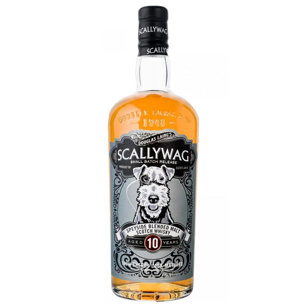 Douglas Laing's Scallywag 10 Years Old Speyside Blended Malt Scotch Whisky ABV 46% 70cl With Gift Box