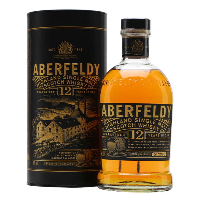 Aberfeldy 12 Year Old Highland Single Malt Scotch Whisky ABV 40% 700ml