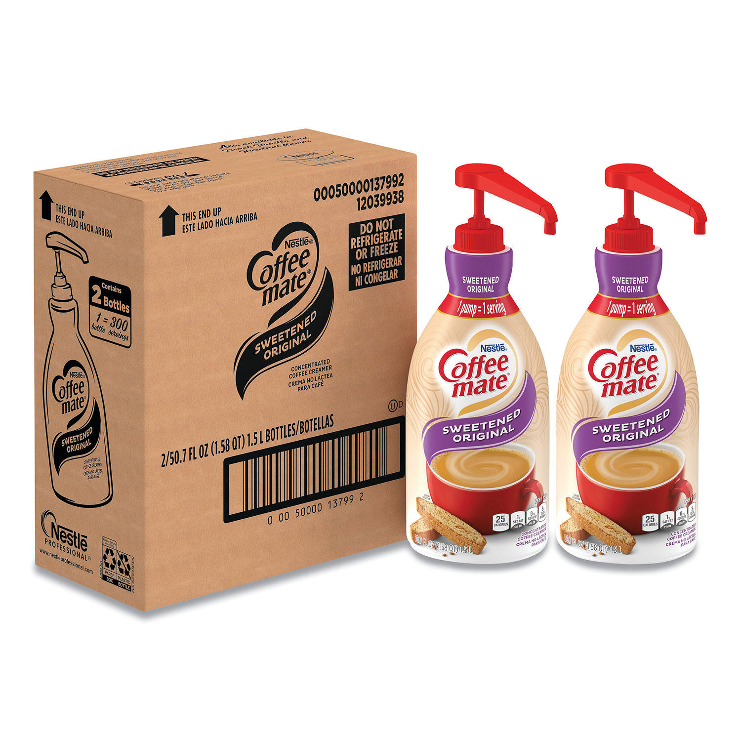 Nestle Coffee-mate Coffee Creamer, Sweetened Original 101.4 fl. oz., 2 pk.