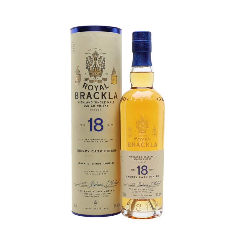 Royal Brackla 18 Year Palo Cortado Oloroso Sherry Cask Finish 700ml ABV 46%