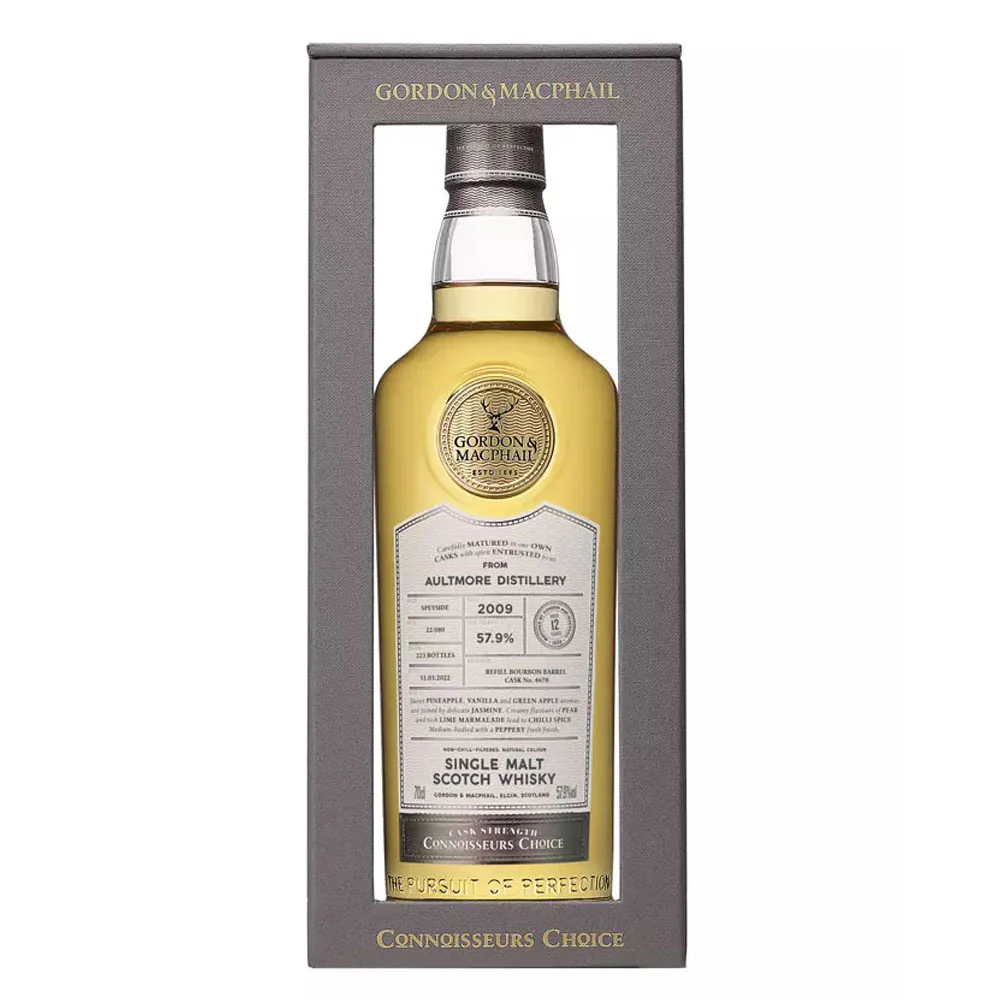 Aultmore 12 Years 2009 Refill Bourbon Connoisseur's Choice Cask#4678 (Gordon & Macphail) ABV 57.9% 700ml