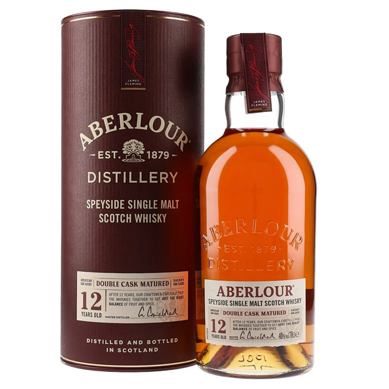 Aberlour 12 Year Old Double Cask Matured Speyside Single Malt Scotch Whisky ABV 40% 70cl with Gift Box
