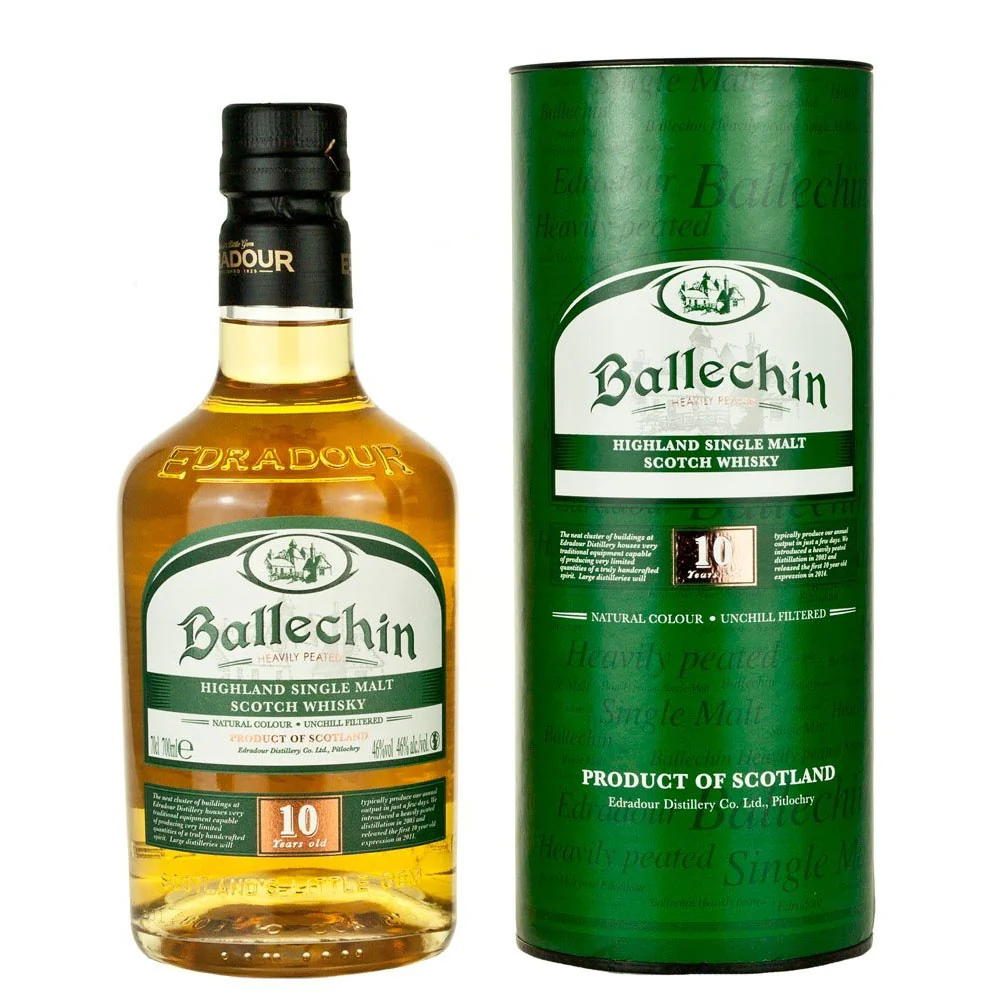 Ballechin 10 Years Heavily Peated Highland Single Malt Scotch Whisky ABV 46% 700ml