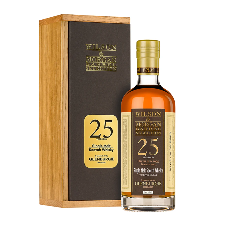 Glenburgie 1995 Wilson & Morgan 25 Year Old Bot.2020 ABV 51.4% with Gift Box (Tradition Oak)