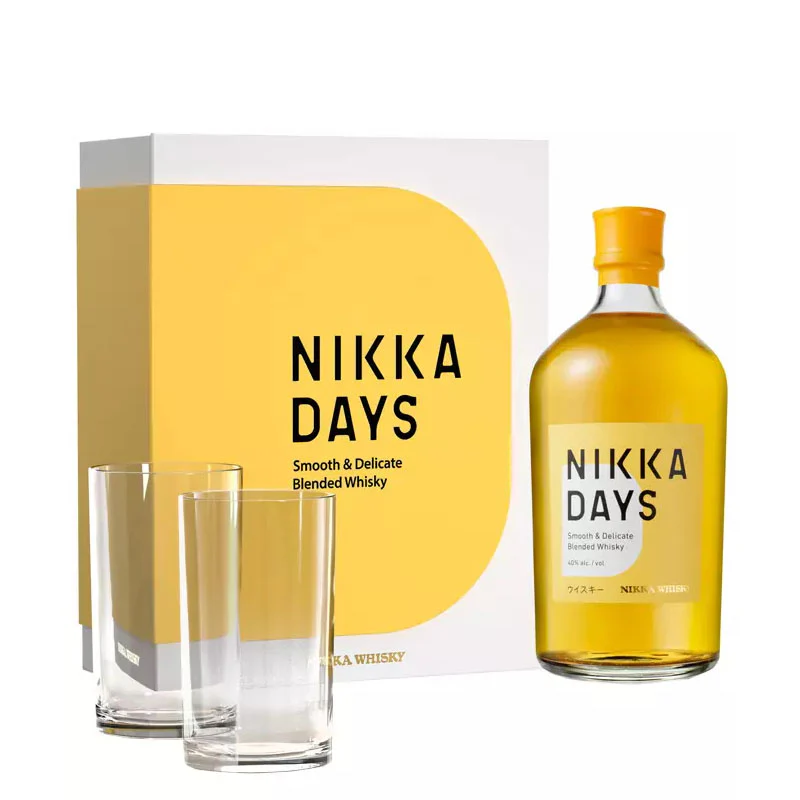 Nikka Days Smooth & Delicate Blended Whisky + 2 Glasses Giftbox ABV 40% 700ml