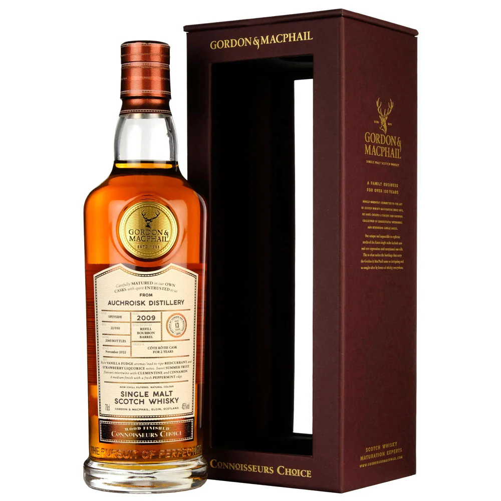 Auchroisk 2009 13 Year Old Wood Finish (Cote Rotie Cask) Connoisseurs Choice ABV 45% 700ml (Gordon & Macphail)