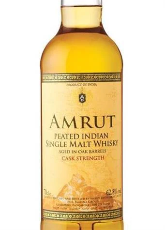Amrut Peated Cask Strength Indian Whisky ABV 62.8% 70cl With Gift Box