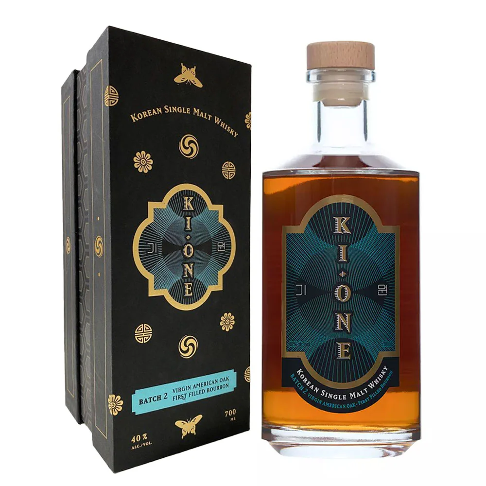 Ki One Batch 2 Virgin American Oak First filled Bourbon Korean Single Malt Whisky ABV 40% 700ml with Gift Box