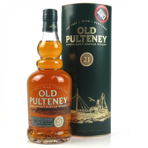 Old Pulteney 21 Year Single Malt Scotch Whisky ABV 46% 700ml with Gift Box