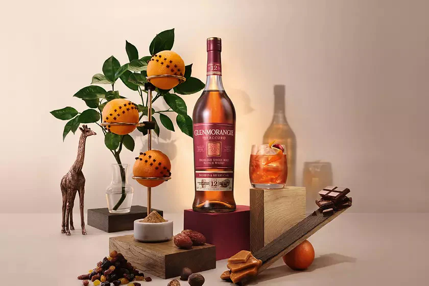 Glenmorangie Accord 12 Year Old Single Malt Scotch Whisky ABV 43% 1000ml with Gift Box (1L)