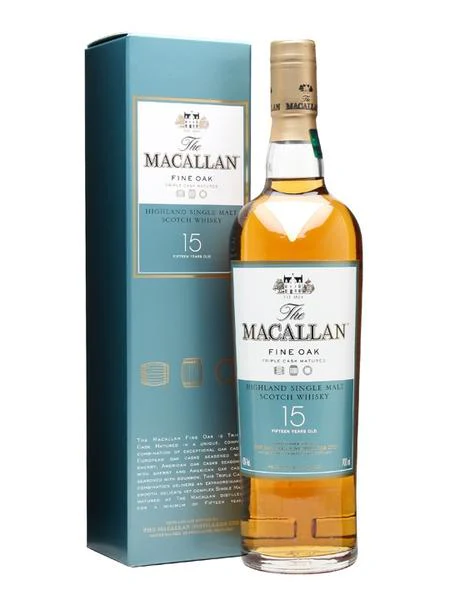 Macallan 15 Year Old Fine Oak ABV 40% 70cl (Discontinued, No Box, Label is not perfect)