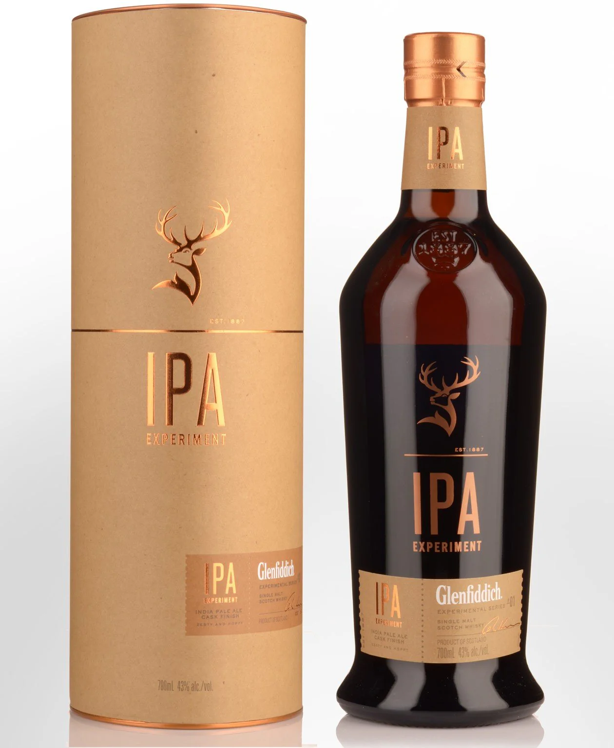 Glenfiddich IPA Cask Single Malt Scotch WhiskyABV 43% 70cl with Gift Box