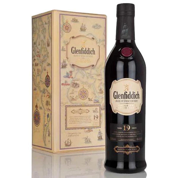 Glenfiddich Age of Discovery 19 Year Old Single Malt Scotch Whiskys Madeira Cask Finish