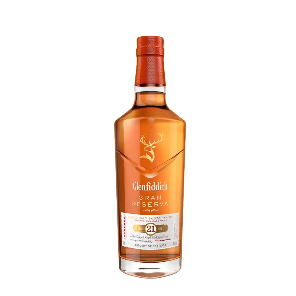 Glenfiddich 21 Year Old Single Malt Scotch Whisky Reserva Rum Cask Finish 70cl