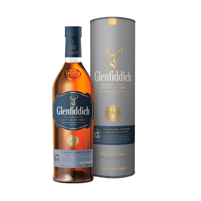 Glenfiddich 15 Year Old Distillery Edition Single Malt Scotch Whisky 1L