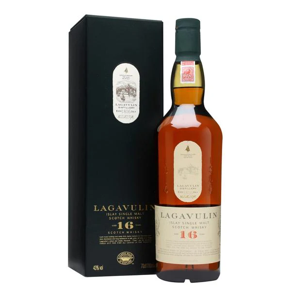 Lagavulin 16 Year Old Single Malt Islay Scotch Whisky ABV 43% 70cl with Gift Box