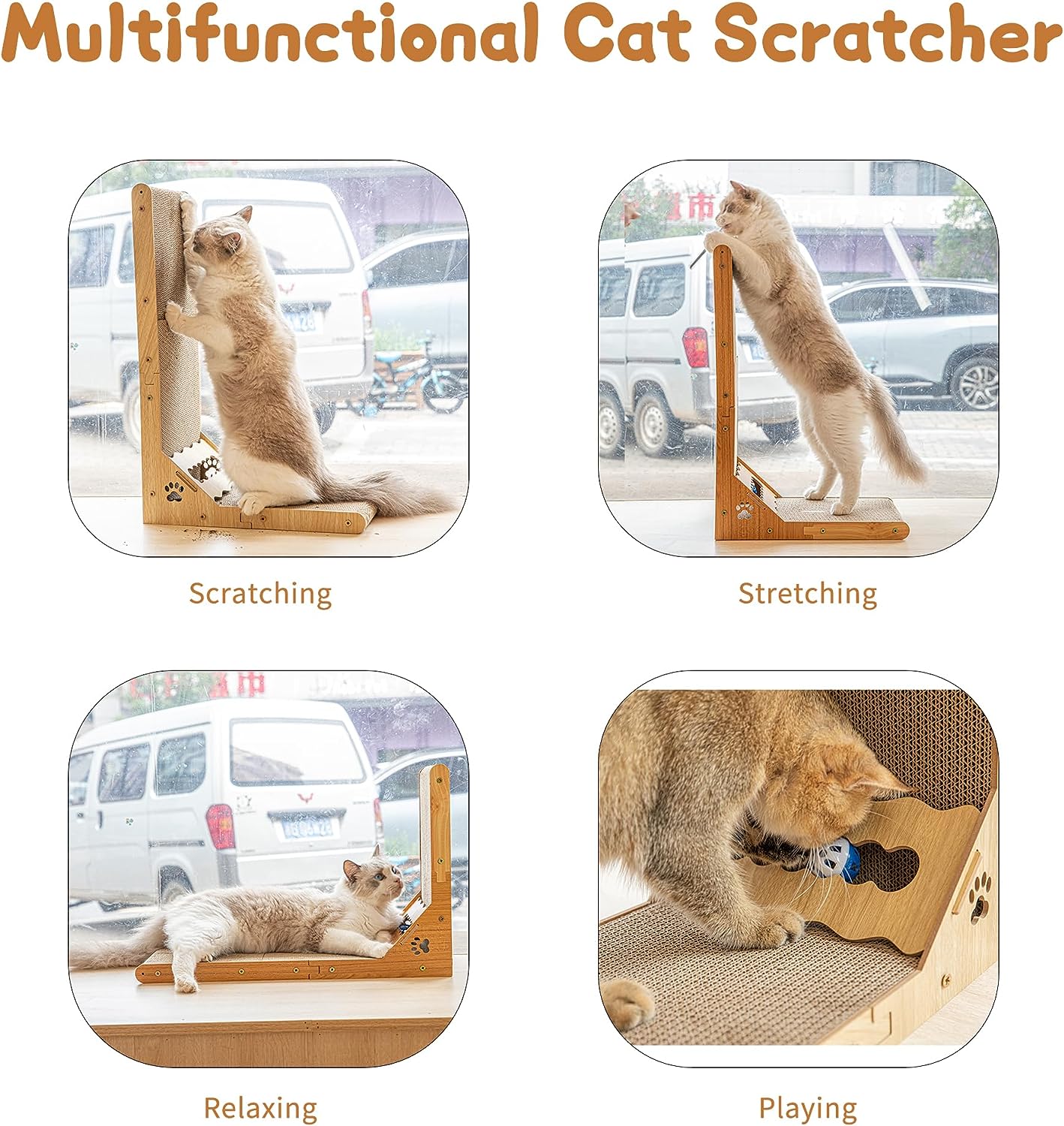 L Shape Cardboard Cat Scratcher