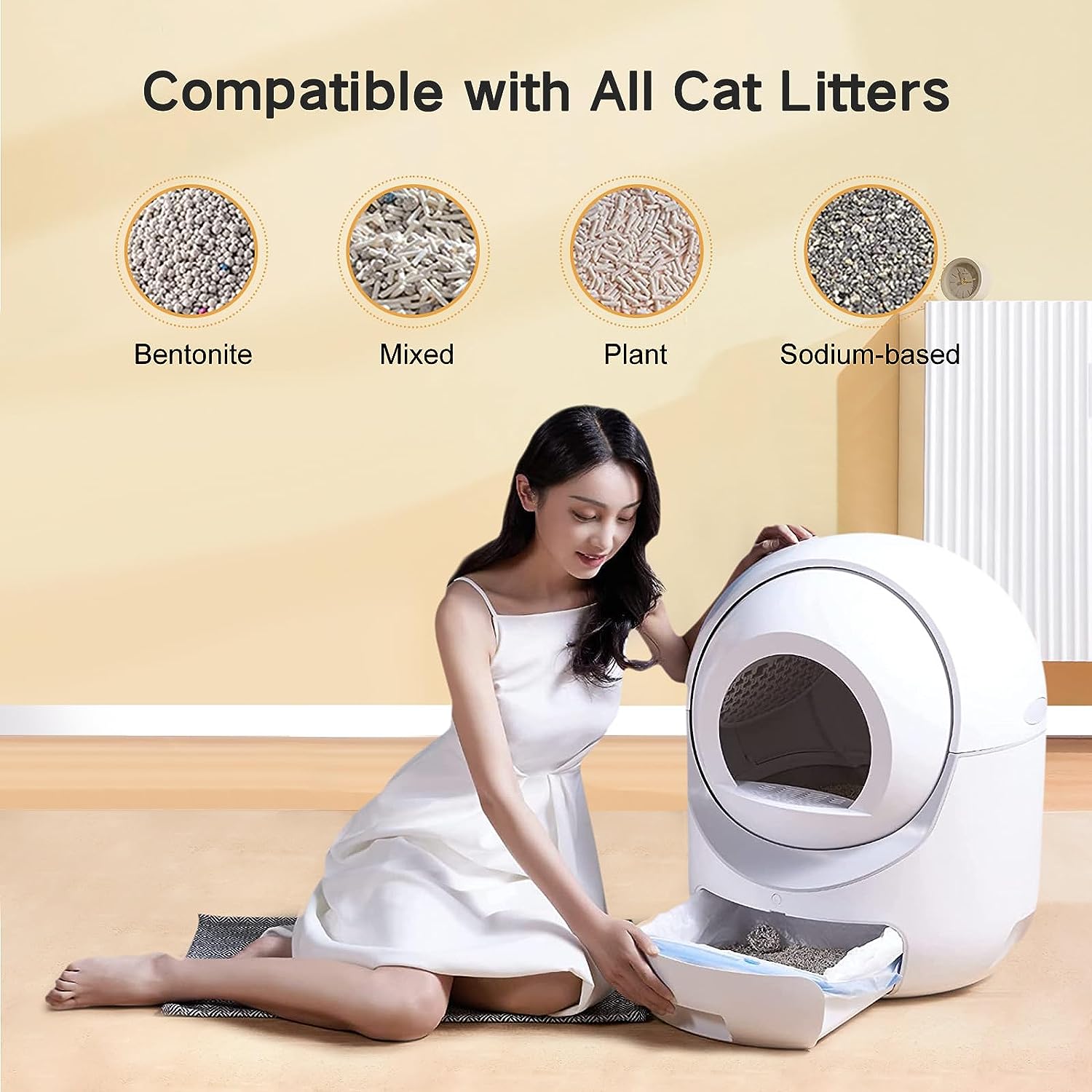 Cleanpethome Self Cleaning Cat Litter Box