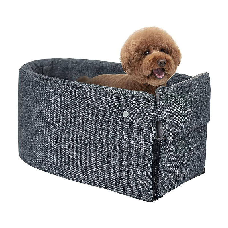 Cathpetic Dog Car Seat Pet Supplies - Travel Bags for Dogs Cats Portable Console Dog Car Seat Washable Dog Cat Booster Seat on Car Armrest Included Safety Tethers Perfect Car Seat for Dogs Cats