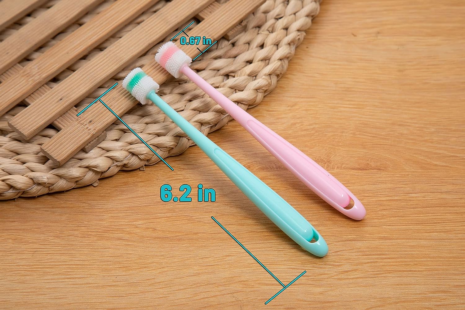 Emmeliestella Small dog & Cat Toothbrush 360 Degree Soft Silicone