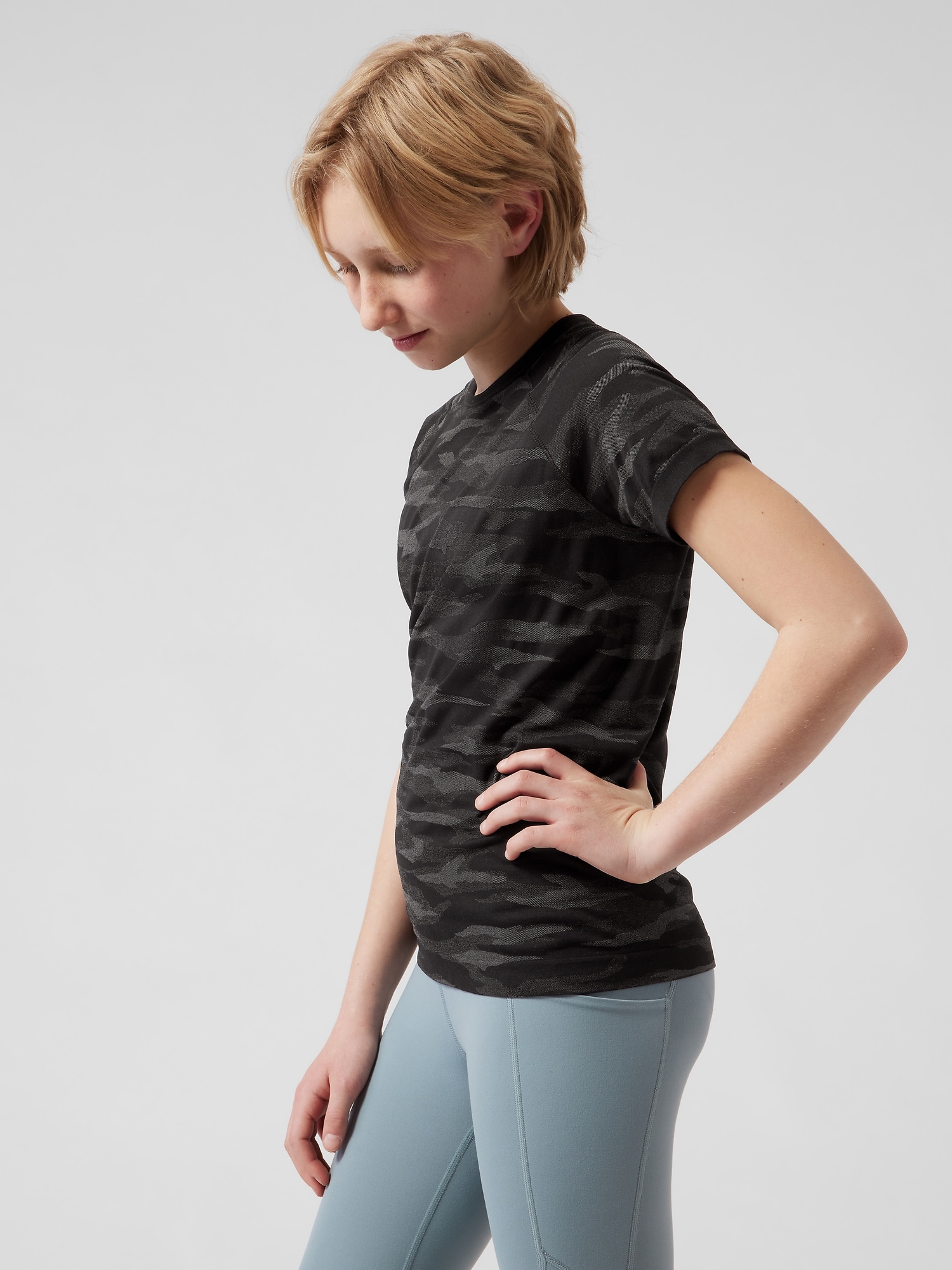 Athleta Girl Camo Power Up Tee