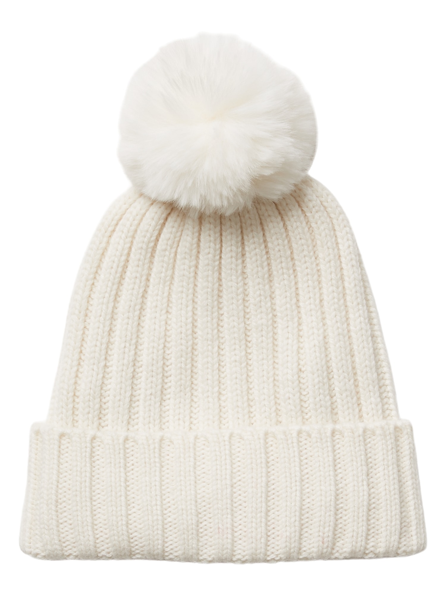 Ribbed Pom Beanie