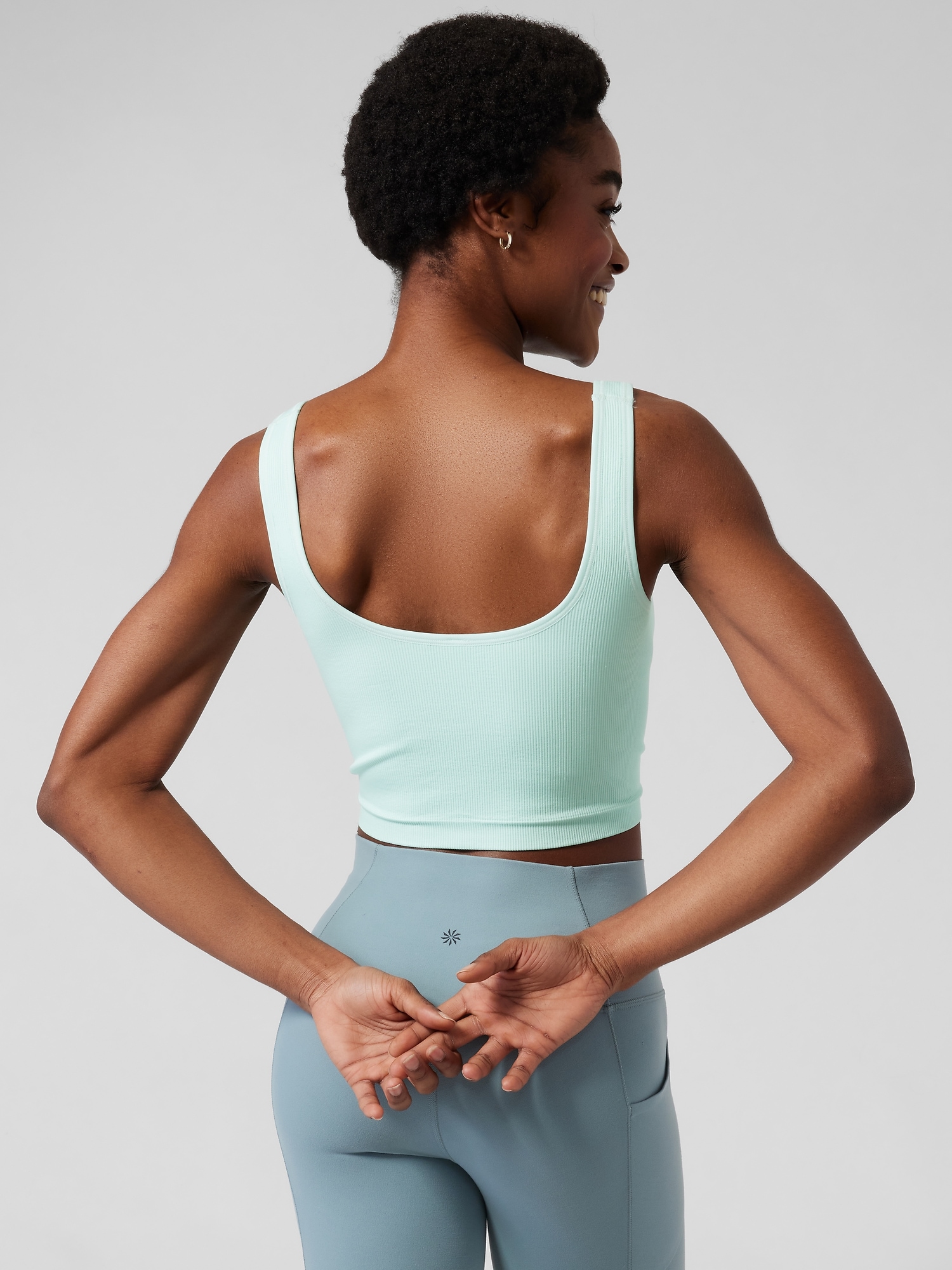 Aurora Seamless Scoop Crop Tank