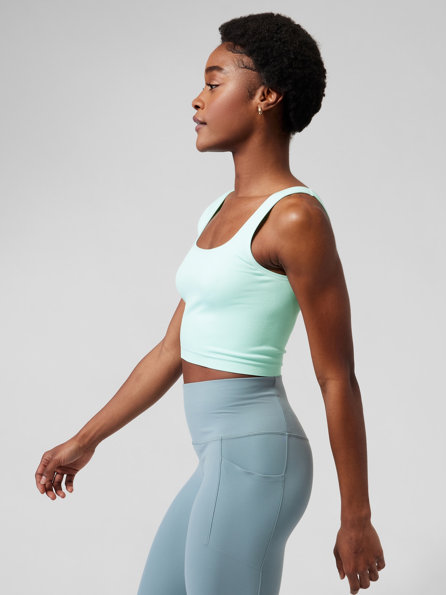 Aurora Seamless Scoop Crop Tank