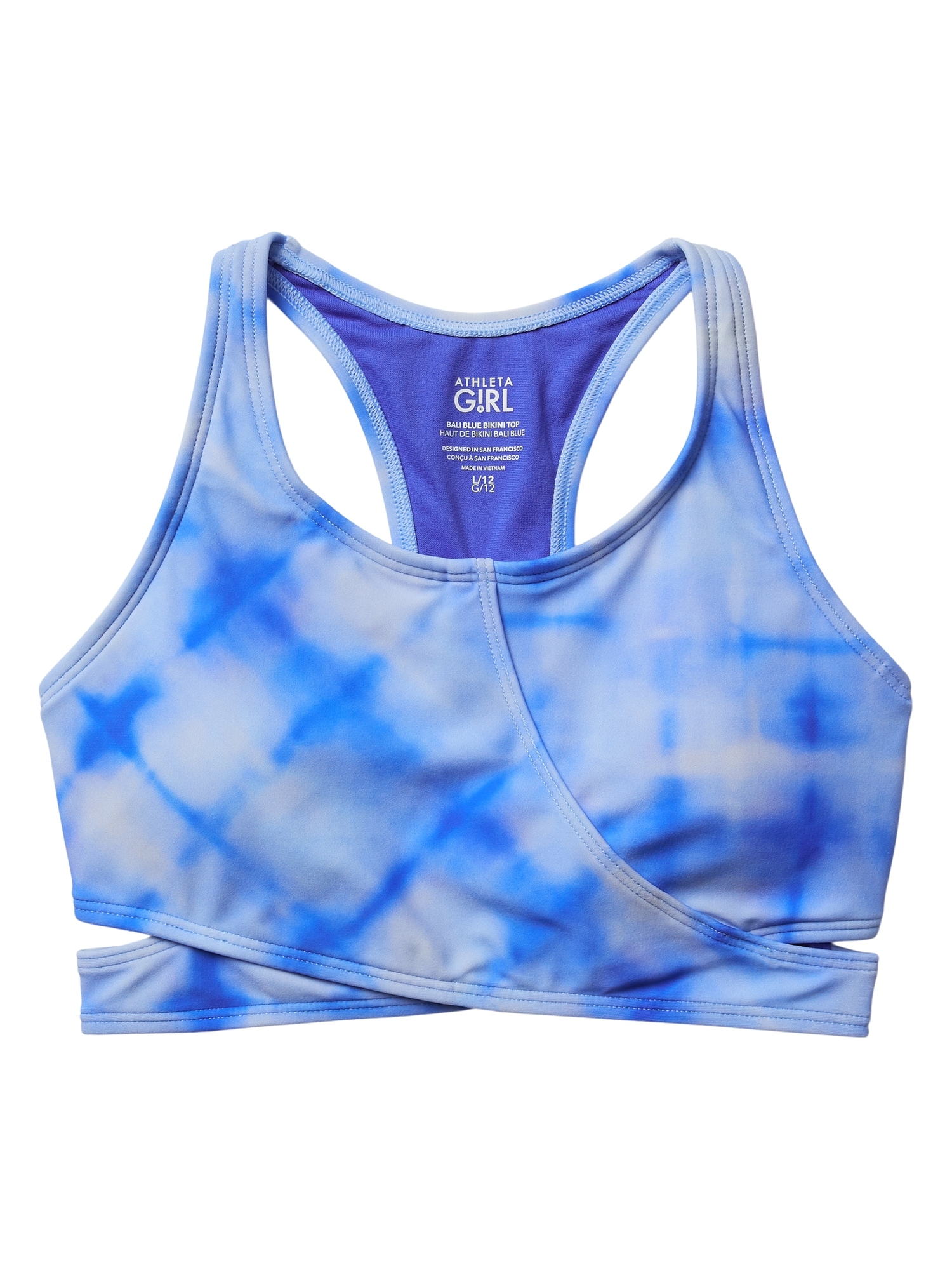 Athleta Girl Bali Blue Bikini Top