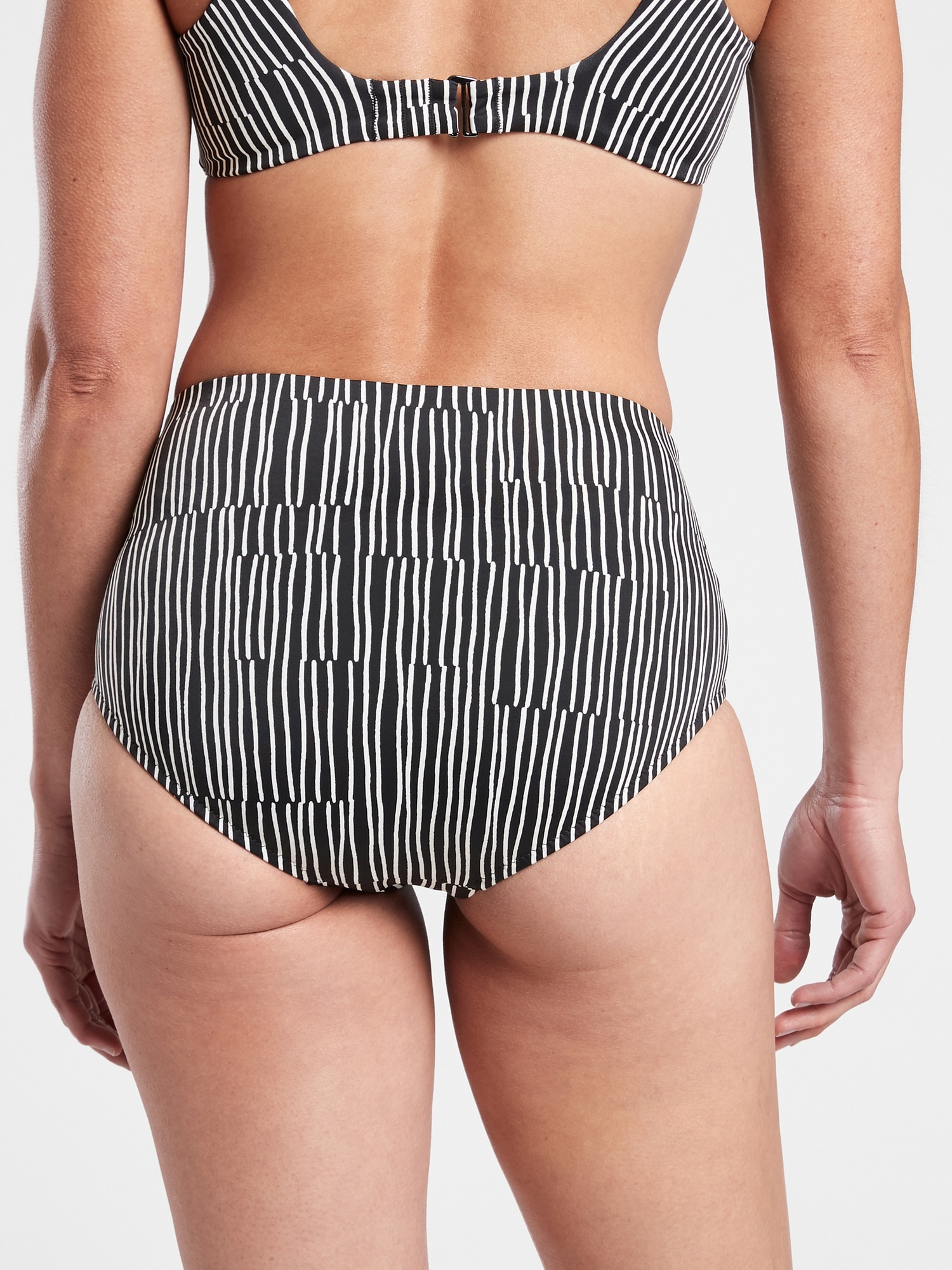 High Waist Printed Bikini Bottom