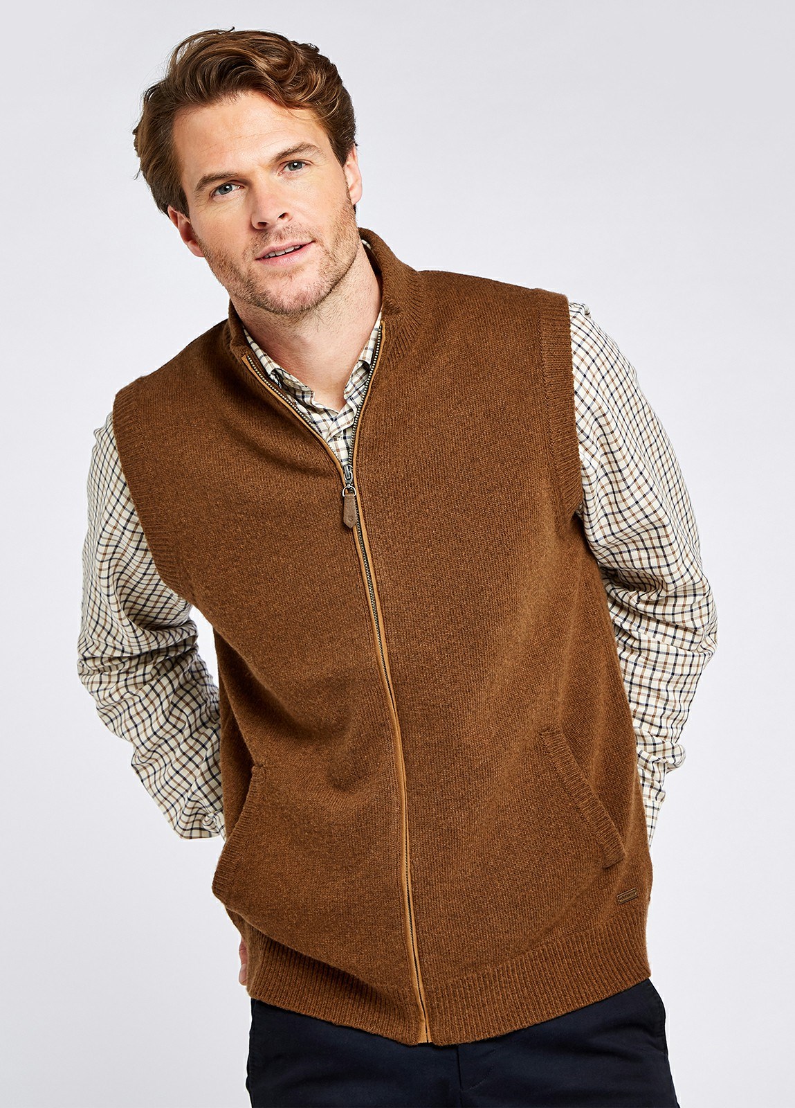 Dubarry Upperwood Bodywarmer Men's Knitwear Brown