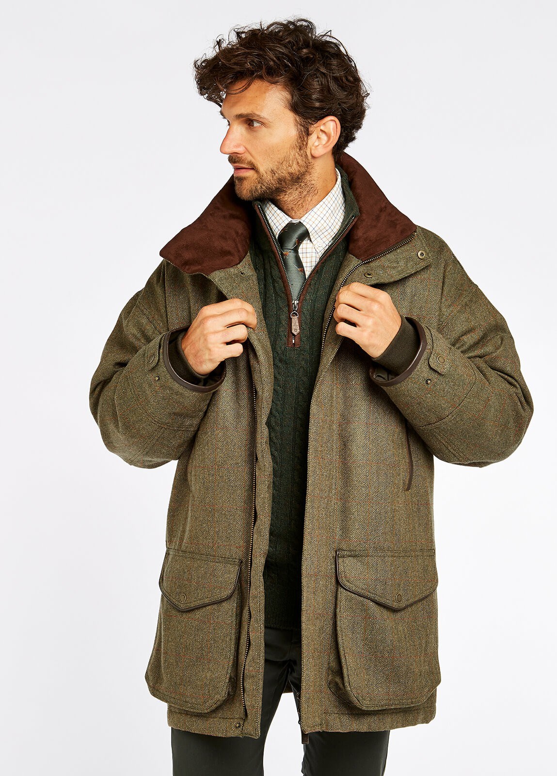 Dubarry Ballinturbet Tweed Men's Jackets Brown